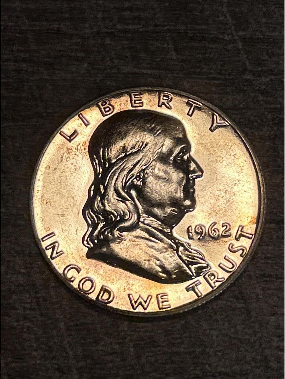 1962 P BEN FRANKLIN HALF DOLLAR *UNCIRCULATED 90% SILVER #211